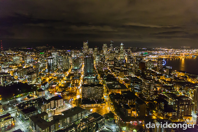 David Guetta at the Space Needle