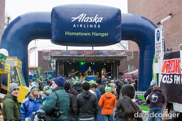 Alaska Hometown Hangar for Lions vs Seahawks